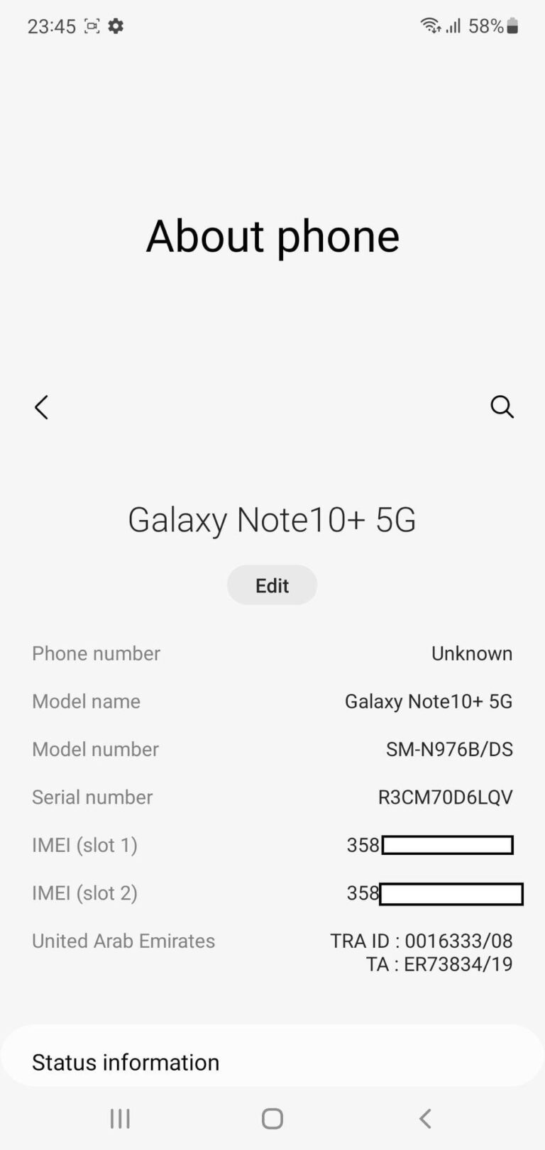 SamsungNote 10+ 5G SM-N976N DUAL SIM ROM