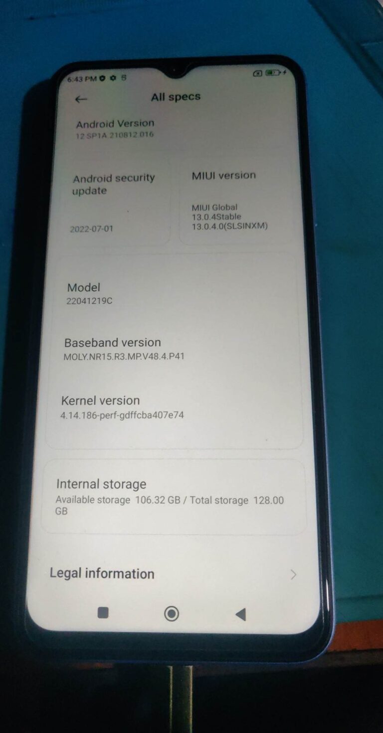 NOTE 11R ( LIGHT ) NVERROR / DUAL IMEI REPAIR