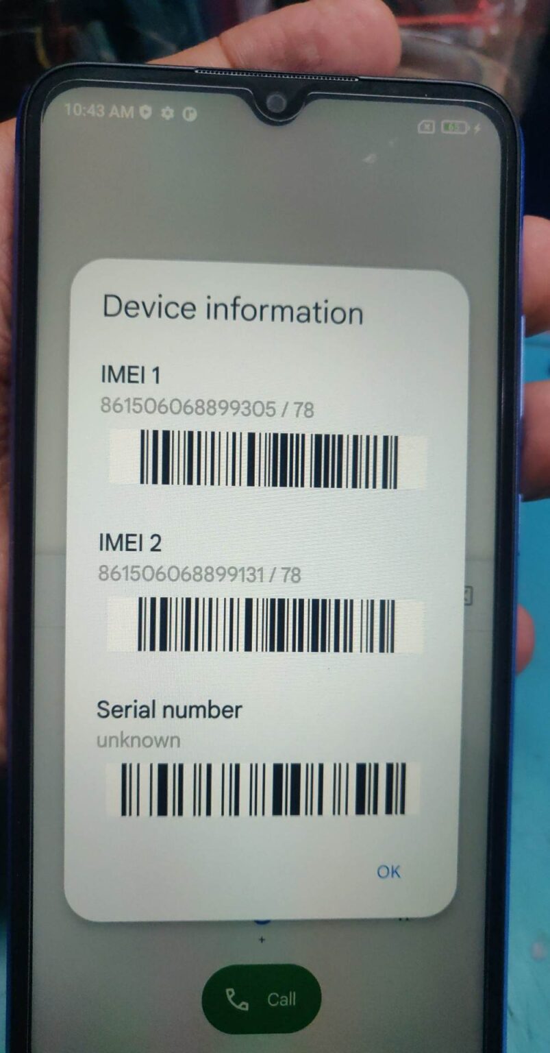 Redmi A Nverror Dual Imei Repair Romdump