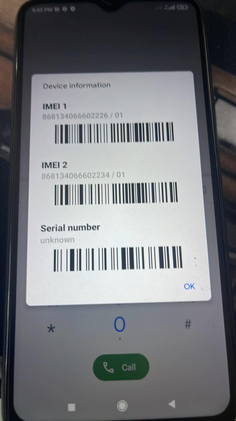 REDMI 9 DUAL IMEI REPAIR