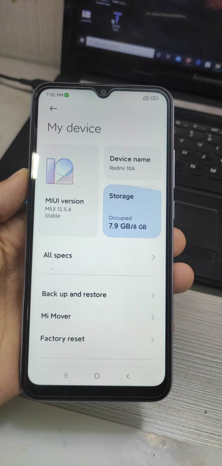 REDMI 10A STORAGE ERROR FIX