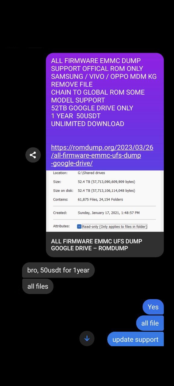 GOOGLE TEAMDRIVE MEMBER 55TB ALL FIRMWARE EMMC UFS DUMP SUPPORT