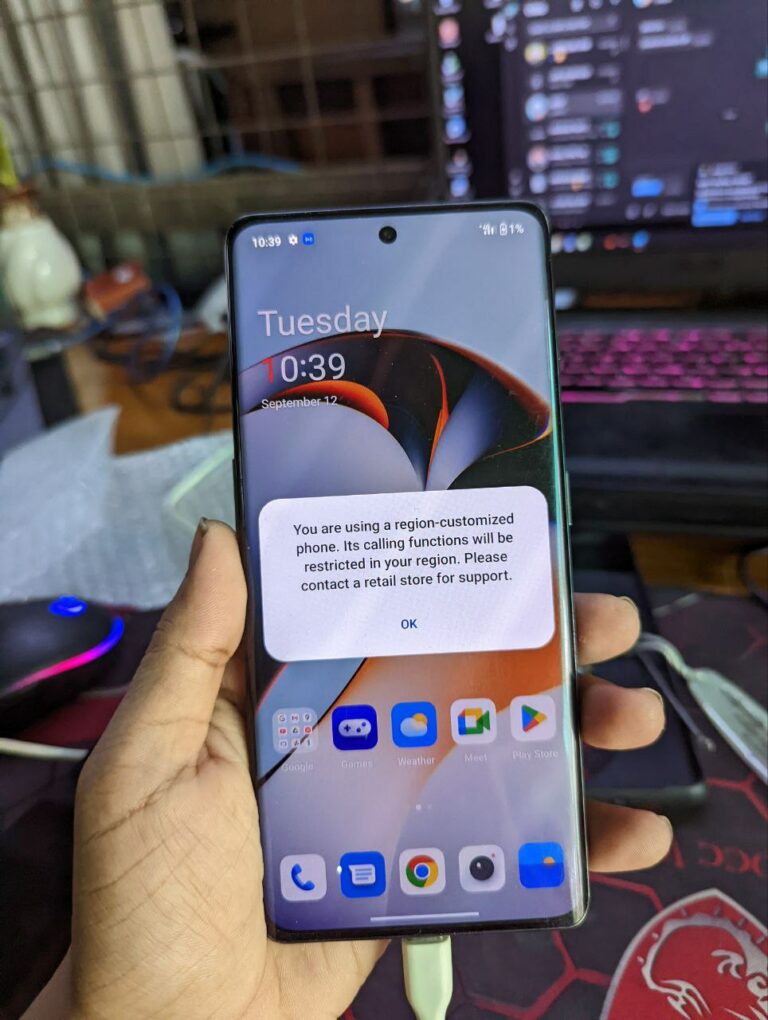 ONEPLUS 11 PRO REGION LOCK