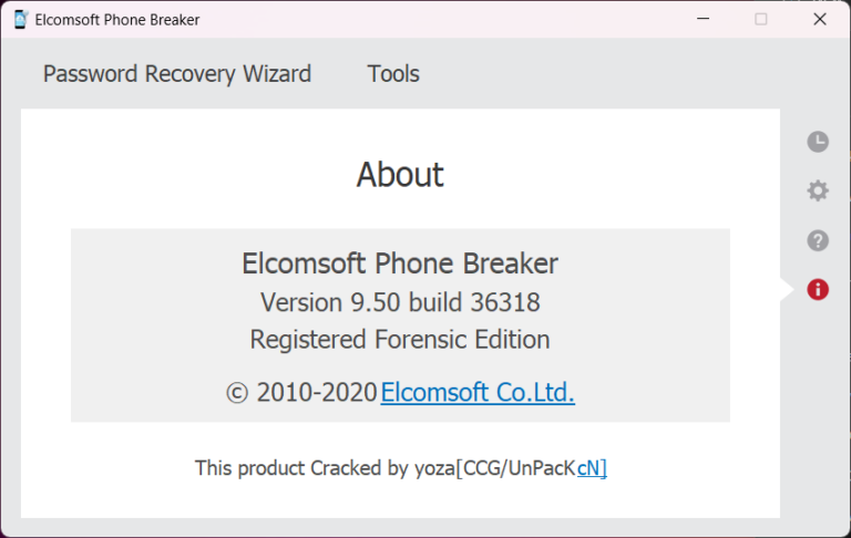 ElcomsoftPhoneBreaker ခရက်