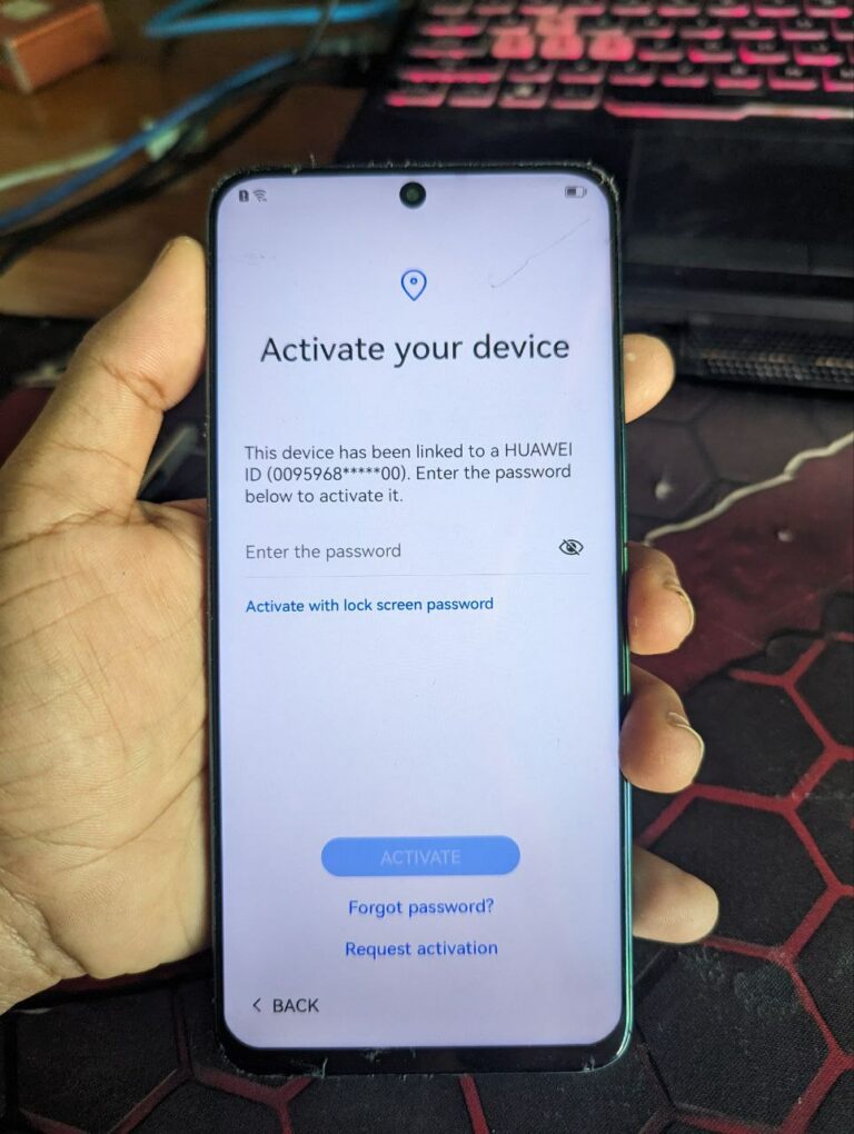 HUAWEI NOVA Y90 CTR-L22 HUAWEI ID REMOVE