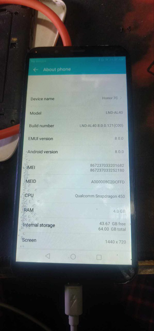 HONOR 7C LND-AL40 CHINA TO GLOBAL ROM SELL