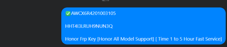 HONOR X9b 5G FRP KEY