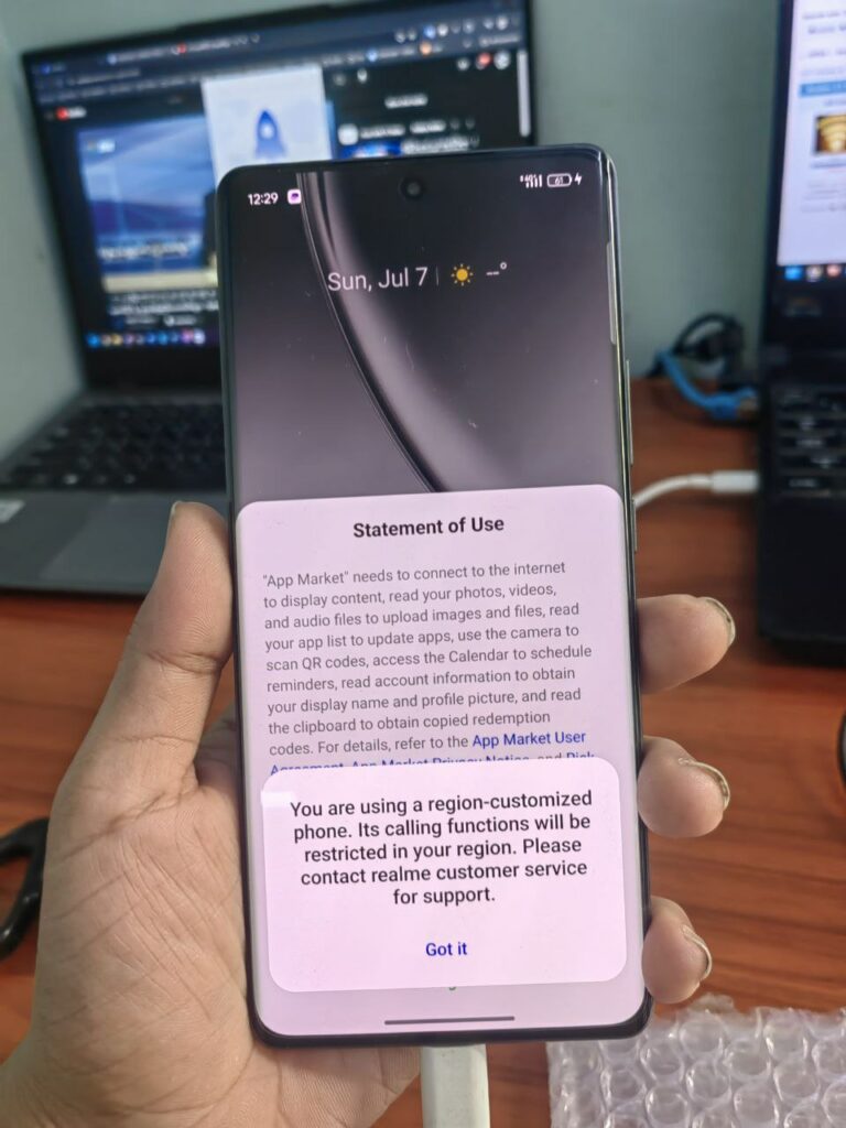 REALME GT NEO 6SE RMX3850 REGION LOCK