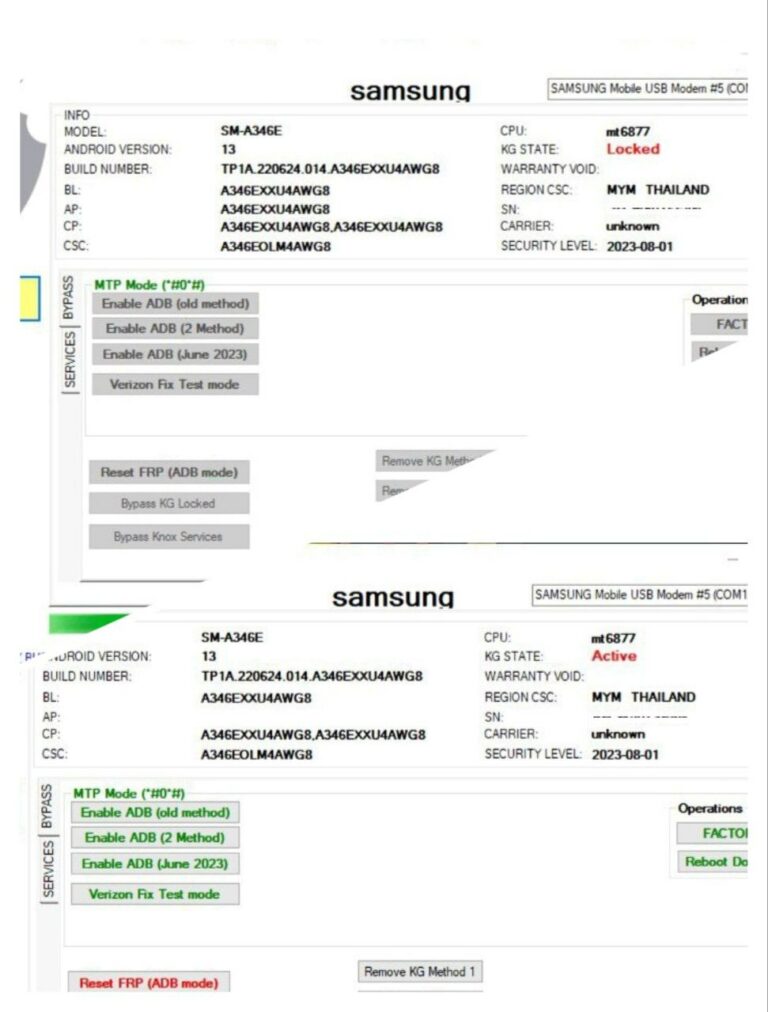 Samsung Galaxy A34 5G SM-A346E KG LOCK